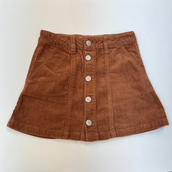 Vanilla Star girls Corduroy Button Up Skirt - Picture 1 of 4